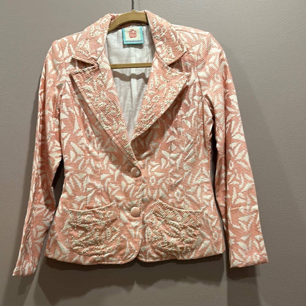 Alexandra Lozov Floral Pink Women's Jacket